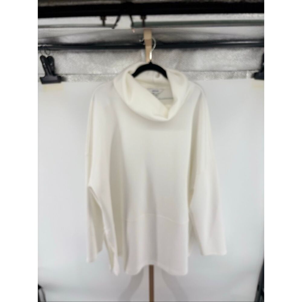 Spanx Air Essentials Turtleneck Tunic 3X White Oversized Pullover Soft Luxe - Picture 2 of 12